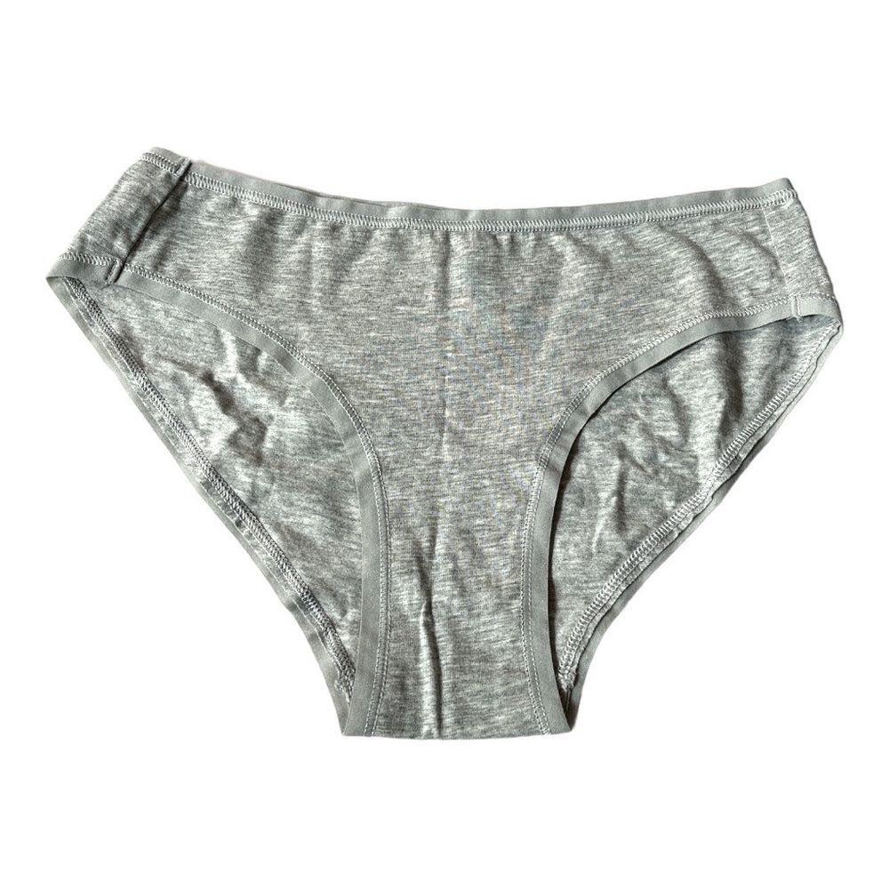 Everlane The Cotton High-Rise Bikini Panties Heather Gray Size XXS